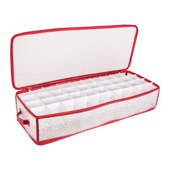 Simplify Red Ornament Storage Organizer